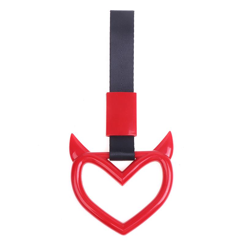 Auto Accessories Glow Ring Devil Heart Train Bus Handle Strap Drift Charm Drift Warning Ring for Car