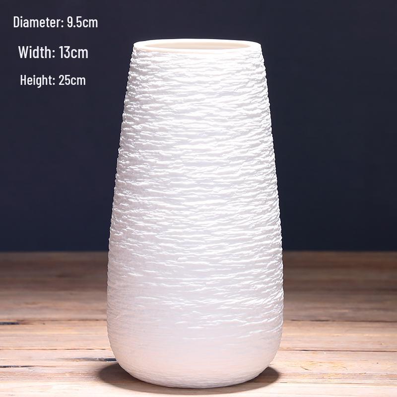 Modern Nordic Ceramic Dried Flower Vase - Minimalist Hydroponic Container for Home Decor