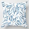 45x45cm Modern Geometric Cushion Cover Art Blue Marble Print Pillowcase Car Sofa Office Waist Throw  Home Decor