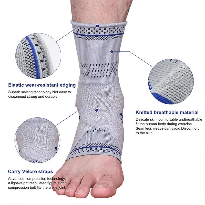 1 Pcs Adjustable Compression Ankle Support with Elastic Strap Ankle Strap for Achilles Tendon SupportandPlantar FasciitisSprain St Practical Use