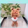 Butterbera Brown Lovable Bear Plush Toy Extra Soft With Convenient Keychain