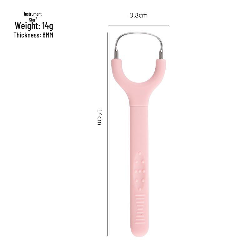Stainless Steel Tongue Scraper for Oral Hygiene and Bad Breath Removal