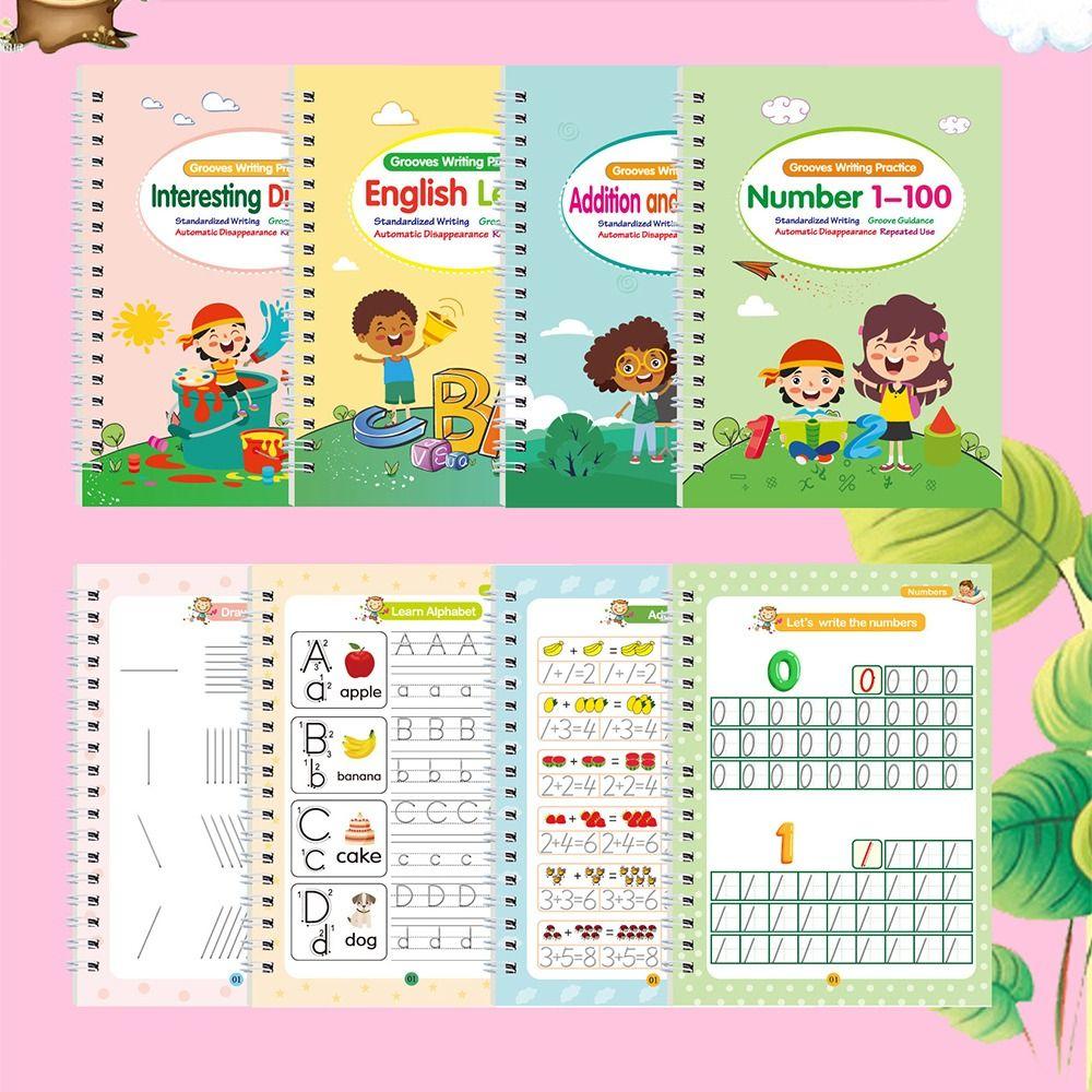 Portable English Letter Calligraphy Book Baby Enlightenment Writing Books