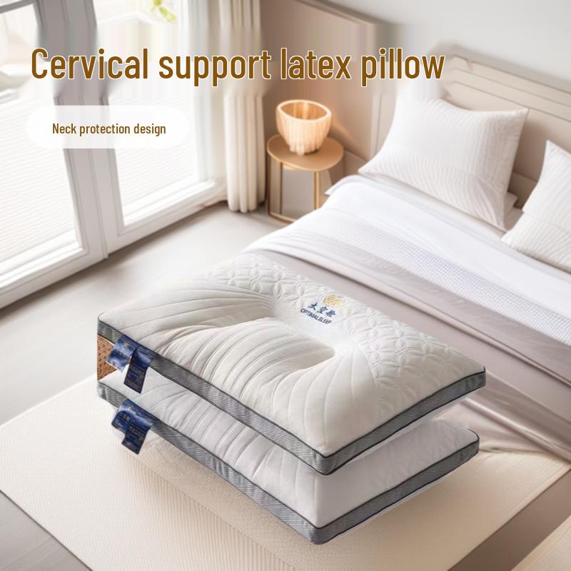 Подушка для шеи из латекса премиум-класса для дома отеля взрослого общежития или студента 4874cm 800g Low Pillow 1530₽