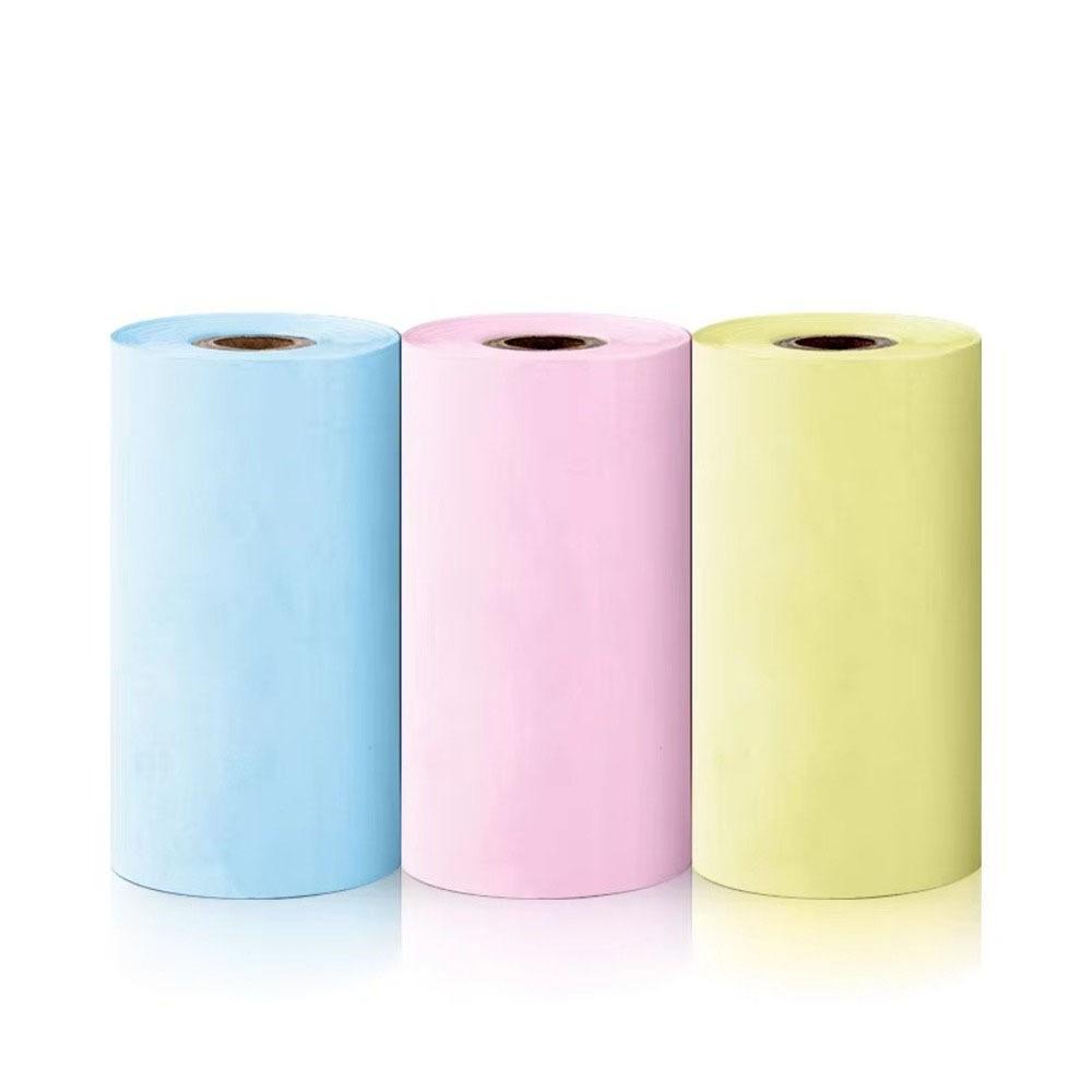 

White Thermal Paper Self-adhesive Price Tag Paper Sticker Thermal Labels 3 Color No-sticky