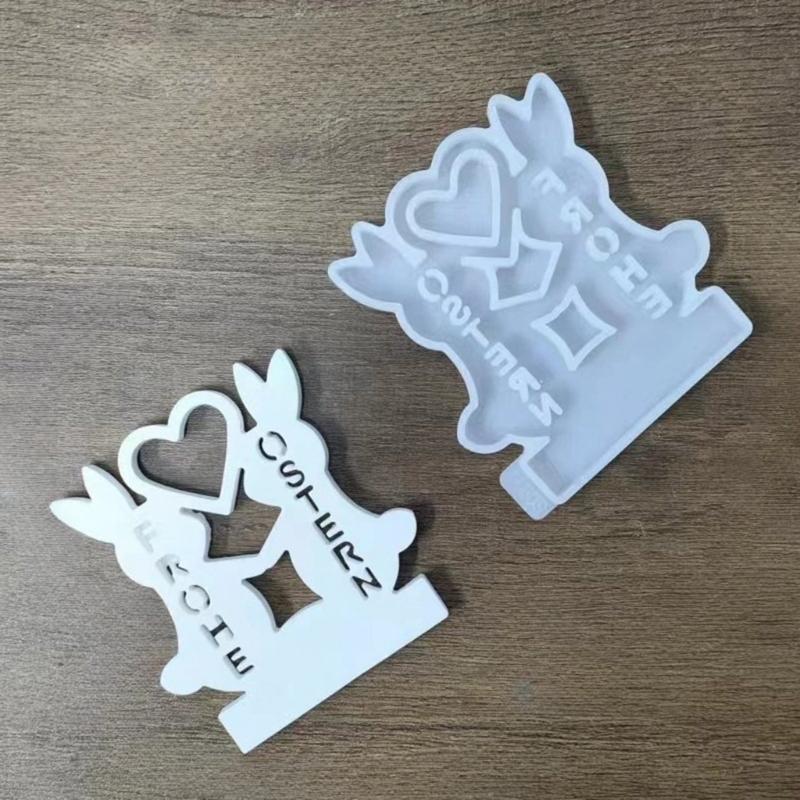 Easter Theme Candle Holder Molds with Base for Making Easter Decorations Candle Holder Tealight Holder