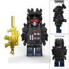 Delta Action Gold Rose Red Wolf Iron Mask Judge Weilon GTI Agent Military Block Figure Toy