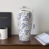 Vintage Keramiske Blomster vaser Retro Pastorale Ottekantet Vase Hydroponisk Blomsterpotte Æstetisk Dekorativ Vase Blomsterarrangement