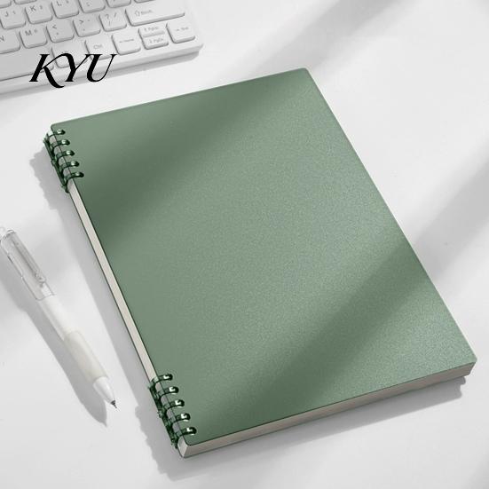 Agenda Notebook A5 Spiral Notebook, Lined /Horizontal Grid/Blank Inner Page, Flat Lay Journal for Notes Morandi Solid Color Cover Sketchbook