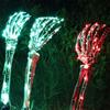 Exquisite Lighted Skeleton Hand Props Handmade Plastic Glowing Skeleton Hand Weatherproof Battery Operated
