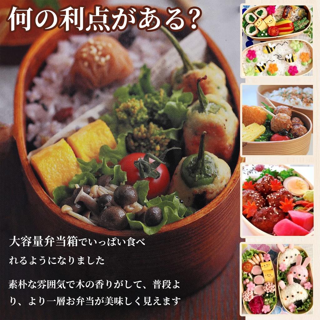 Large Capacity Bento Box, Leak-Proof, Two-Tier, for Men, Women, and Children, Perfect for Picnics and Outdoor Activities