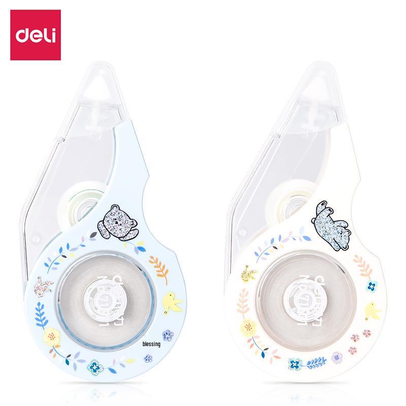 Deli 71531 Creative Fresh Student Correction Tape for Homework Error Correction Mixed Colors, Randomly Shipped