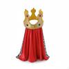 Cape with Crown TwoPiece King Adjustable Regal Outfit for Pets, Dogs, Halloween, Photoshoots,