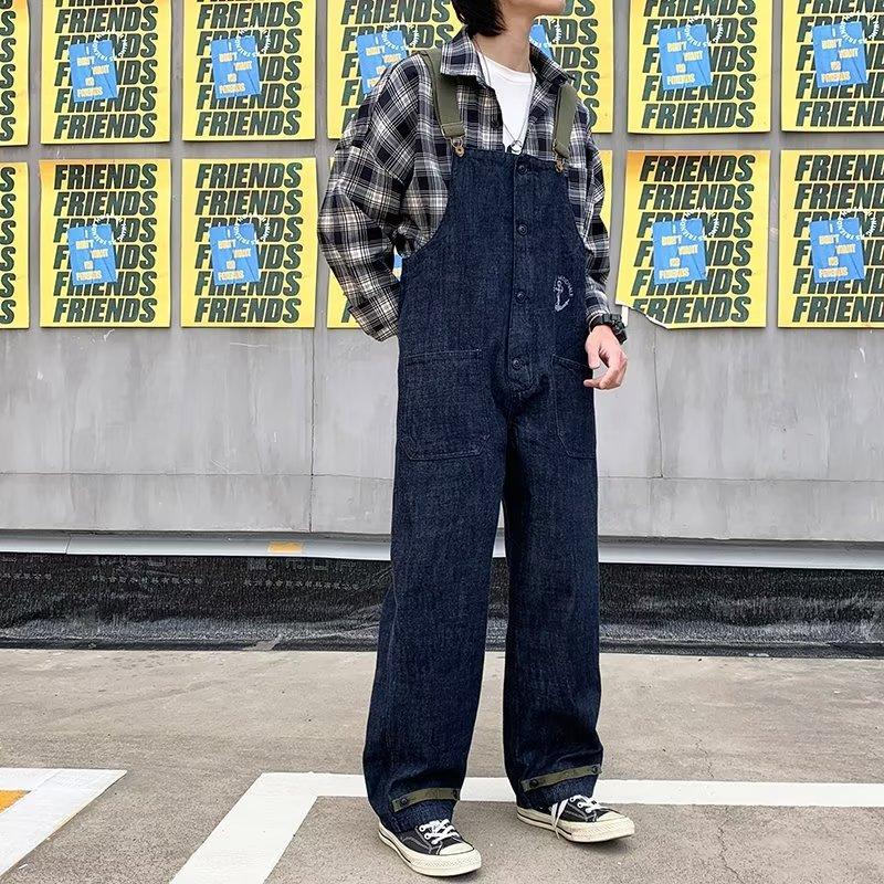 Retro American Overalls Overalls Men's Straight Jeans
