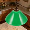 Green Vintage Glass Lamp Shade E27 Bell Design Table Lamp Replacement Shade for Study Room Library Office Desk Soft Illumination