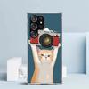 Cute Cartoon Lucky Cats Phone Case For Samsung Galaxy S24 S25 Edge S26 Ultra S22 S23 Plus S21 + S20 FE Soft TPU Back Cover Galax