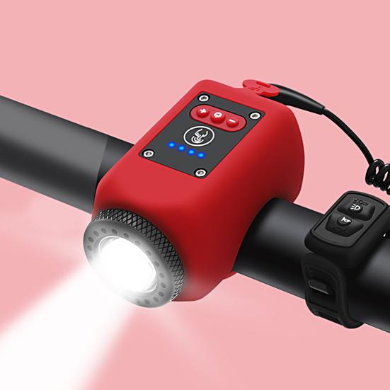 Lanterna Bicicletă Luminozitate Ridicată Încărcare USB Impermeabilă Ecran Tactil LED Lumină Față Bicicletă Montană Far Claxon pentru Ciclism în Aer Liber