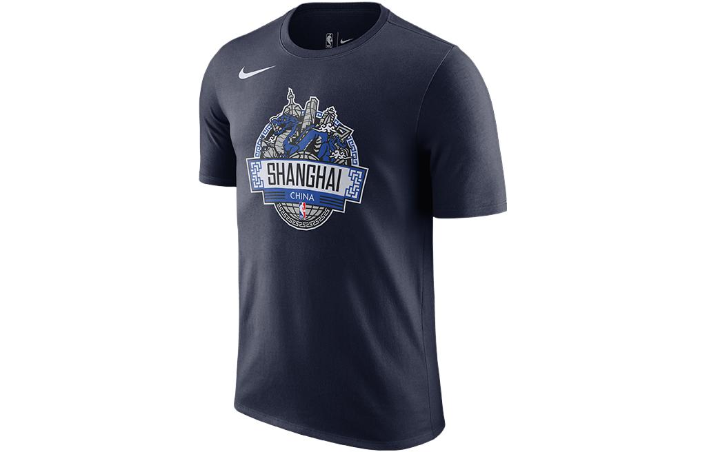Nike T Shirts Men s Navy Blue Crew Neck Moderate Straight Fit CI0961-419 XXXL