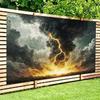 2D Halloween Party Kulissentuch Dunkle Wolke Gewitter Thema Wandbehang
