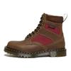 Dr. Martens 1460 Skórzane Patchworkowe Sznurowane Botki do Kostki Buty Unisex Brązowe 27775203