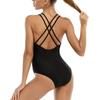 Women's Sleeveless Conservative Sexy Backless Wetsuit With Breast Pad