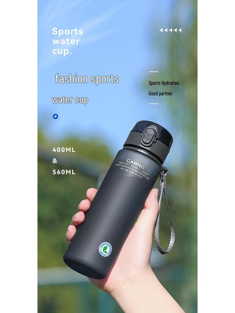 Casino Student Portable Sports Water Bottle with Bullet Cover – Frosted, Large Capacity, Outdoor & Direct Drinking Design.