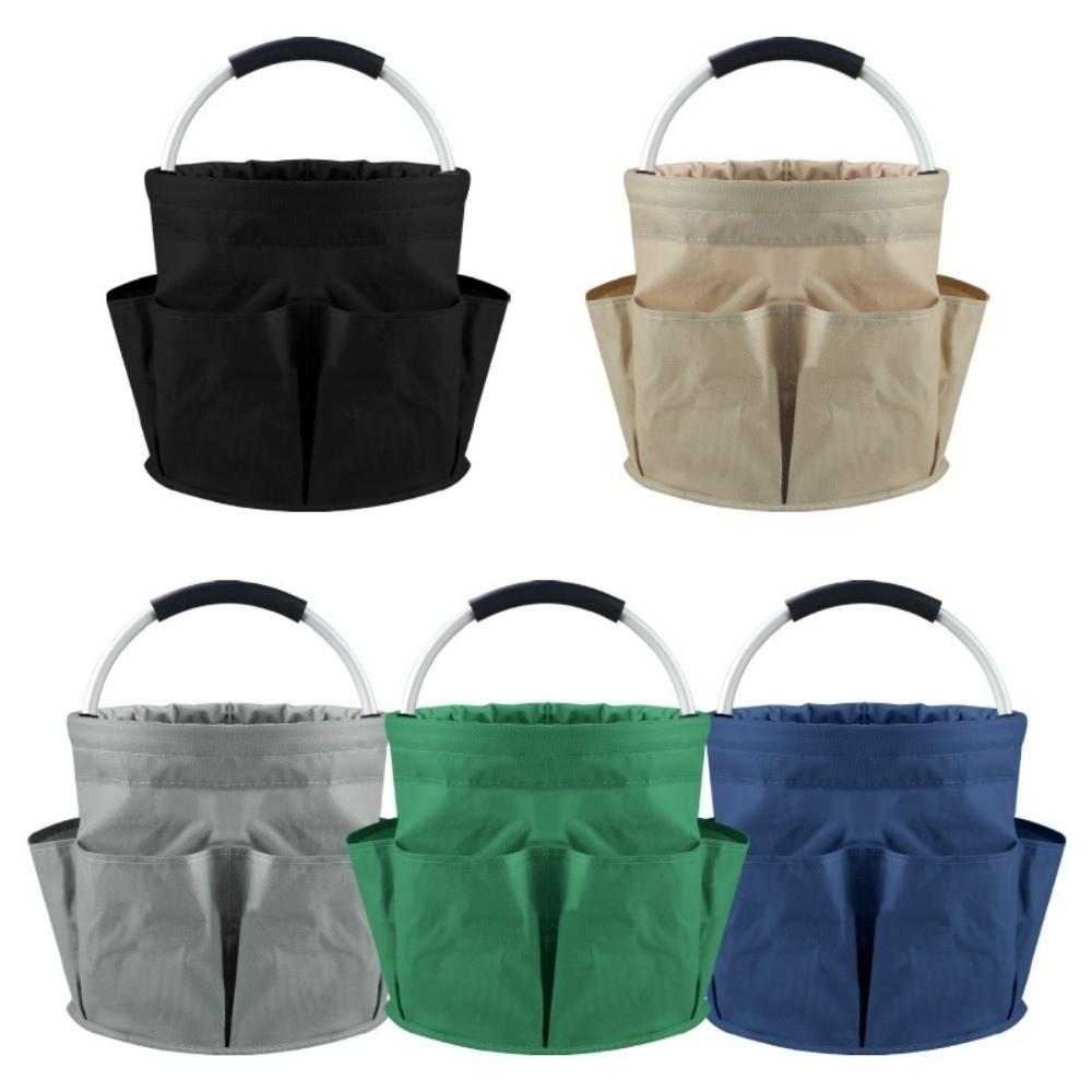 Multifunction Picnic Folding Basket Multi Pocket Electrician Toolkit Bucket  for Bathroom
