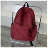Nový studentský batoh Velká kapacita Jednoduchá jednobarevná Studentský ležérní Jednoduchý batoh