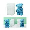 Bear Ornaments Dripping Glue Mold Diy Gypsum Ornaments Aromatherapy Candle 3d Stereo Standing Bear Candle Silicone Mold