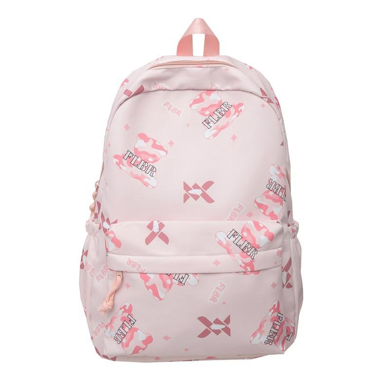 New small fresh junior high school college student schoolbag simple casual large capacity women's backpack light travel backpack