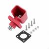 DoubleHead Connector Molded Insulating Body 100A Terminal Metal Hardware Red