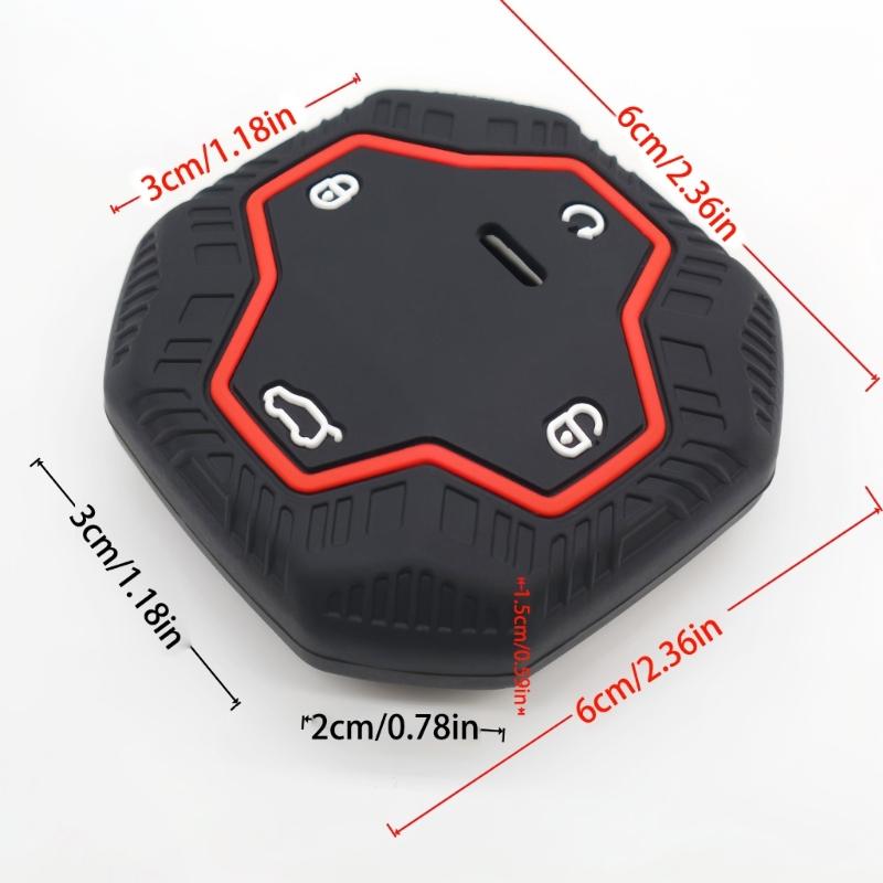 Thin Silicone Key Fob Cover Nonslip Grip Full Edge Protection Suitable for For Select Models Car