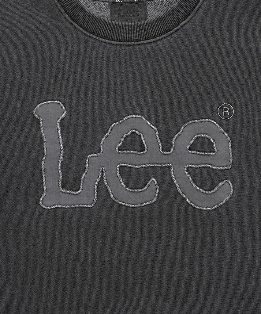 LEE Women Big Twitch Dyed Logo Sweatshirt Pigment Charcoal
