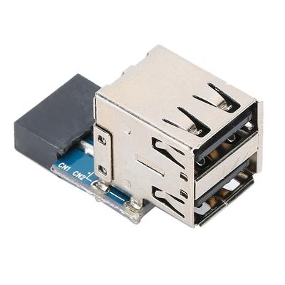 9PIN To 2 Ports USB2.0 Extended Expansion Port Adapter Computer Equipment Accessories