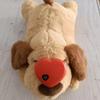 Heartbeat Feature Dog Heartbeat Toy Lying Design Stuffed Animal Plush  for Dogs