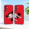 Lovely Cartoon P-Pucca Love Phone Case For Samsung A73,72,71,A52,51,40,41,A22,A32,31,A13, Soft Black Shell