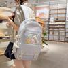 New Schoolbag for Women, Korean Style Ins, Academy Style, Star Style, High Looks, Multi-compartment Lightweight Backpack for Middle and High School