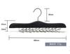 Konten Necktie Hanger Belt Hanger Holds 24 Underwear Wooden Hanger with Ample Storage Black - Ties, Belts, Scarves, Camisoles, - - Non-Slip -