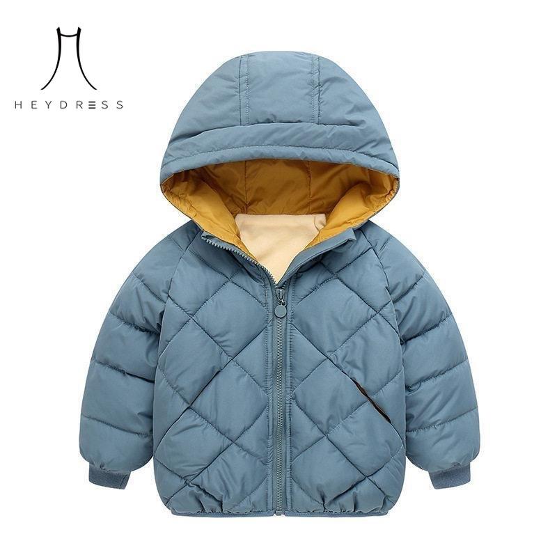 

Осенне-зимнее детское пальто с хлопковой подкладкой для мальчиков и девочек, толстое пальто с капюшоном, детская куртка с хлопковой подкладкой в ​​корейском стиле, короткая детская одежда 100