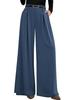 European Casual High-Waisted Wide-Leg Trousers for Women, Slimming and Versatile.