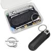Nail Clippers for Men Fingernail and Thick Toenails, Portable Ultra Sharp Keychain Nail Clipper, Folding Slim Design for Travel, Home, Working,
