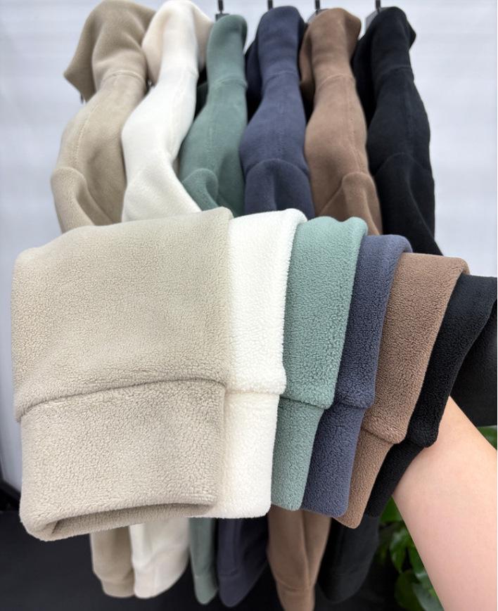 Tommy Herren Polarfleece Reißverschluss Hoodie - Herbst/Winter Sherpa Jacke, Warmer Pullover Basisschicht für mittleres und junges Alter