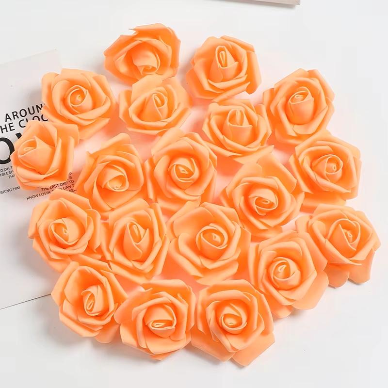 10/20/50Pcs Rose Artificial Flowers Heads Fake Flowers for Home Dceor Wedding Decoration Party Supplies DIY Craft Gift Accessory