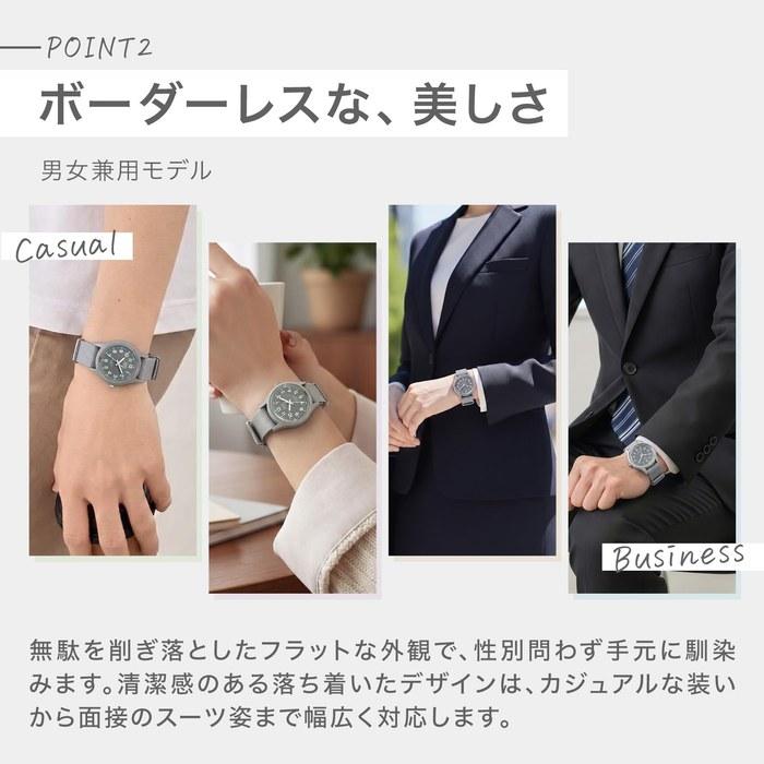 [Citizen Q&Q] Analog Solar Watch 100m Water Resistant Nylon Band E05A-003VK Men's Navy