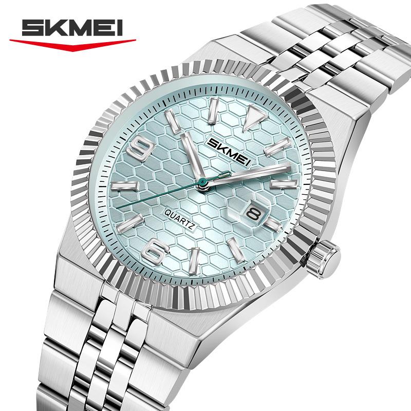 SKMEI 2656 Original Men's Watch Waterproof Stainless Steel Luxury Clock Relogios Masculino Quartz Men's Watches Date Male