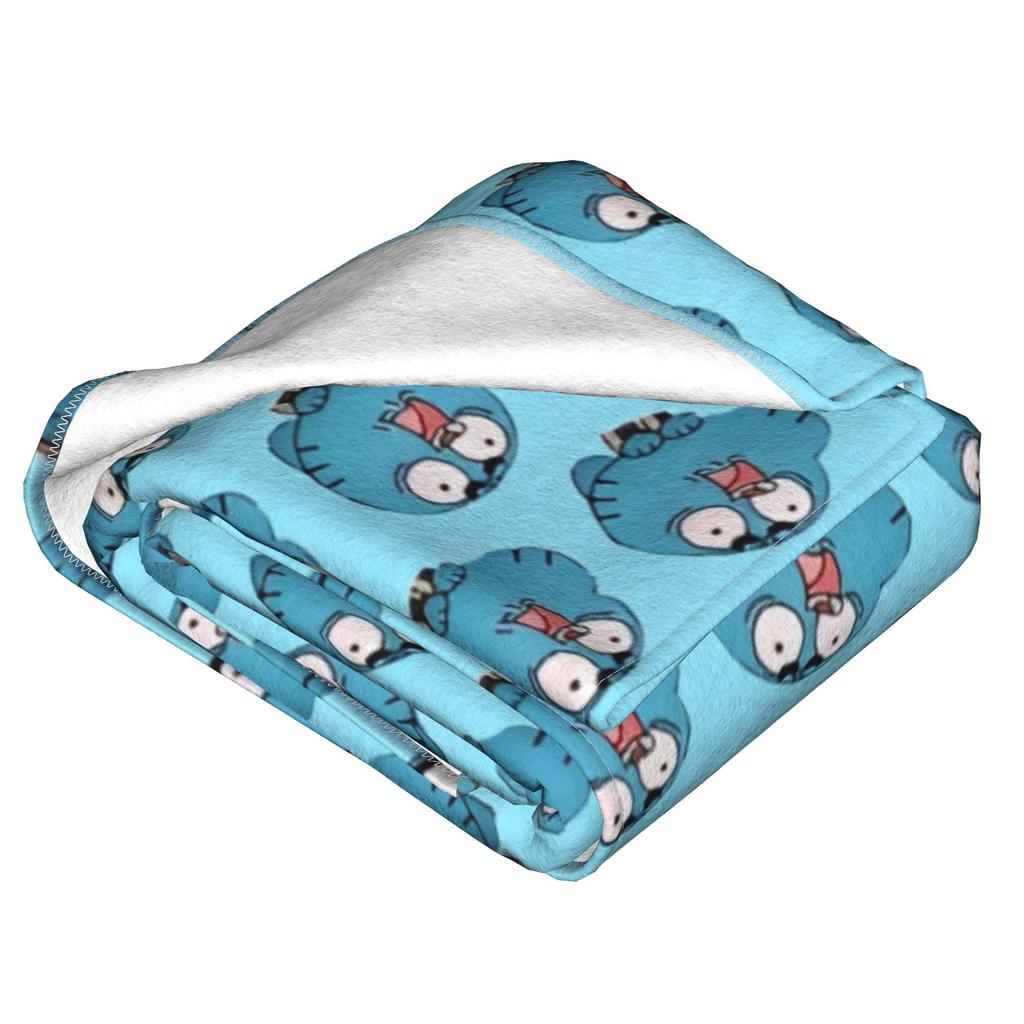 Kaugummigesicht Cartoon Decken Fleece Weiche Kuscheldecke für Draußen Reisen Bettteppich