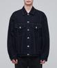Musinsa Standard Oversized Denim Trucker Jacket [Deep Indigo]