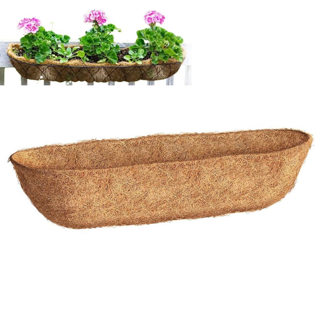 24-36inch Plant Grow Bags Coconut Fibre Flower Pots Breathable Coconut Fibre Hanging Pots for Outdoor Balcony Courtyard
