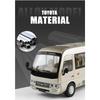 1/24 Toyota Coaster BUS Alloy Car Model Sound and Light Pull Back Children's Toy Collectibles Birthday Gift