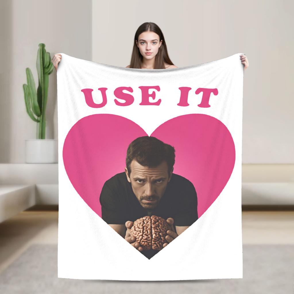 Cute House MD James Wilsons Knitted Blanket Plush Throw Blankets Bedding Couch Decoration Ultra-Soft Warm Bedspread